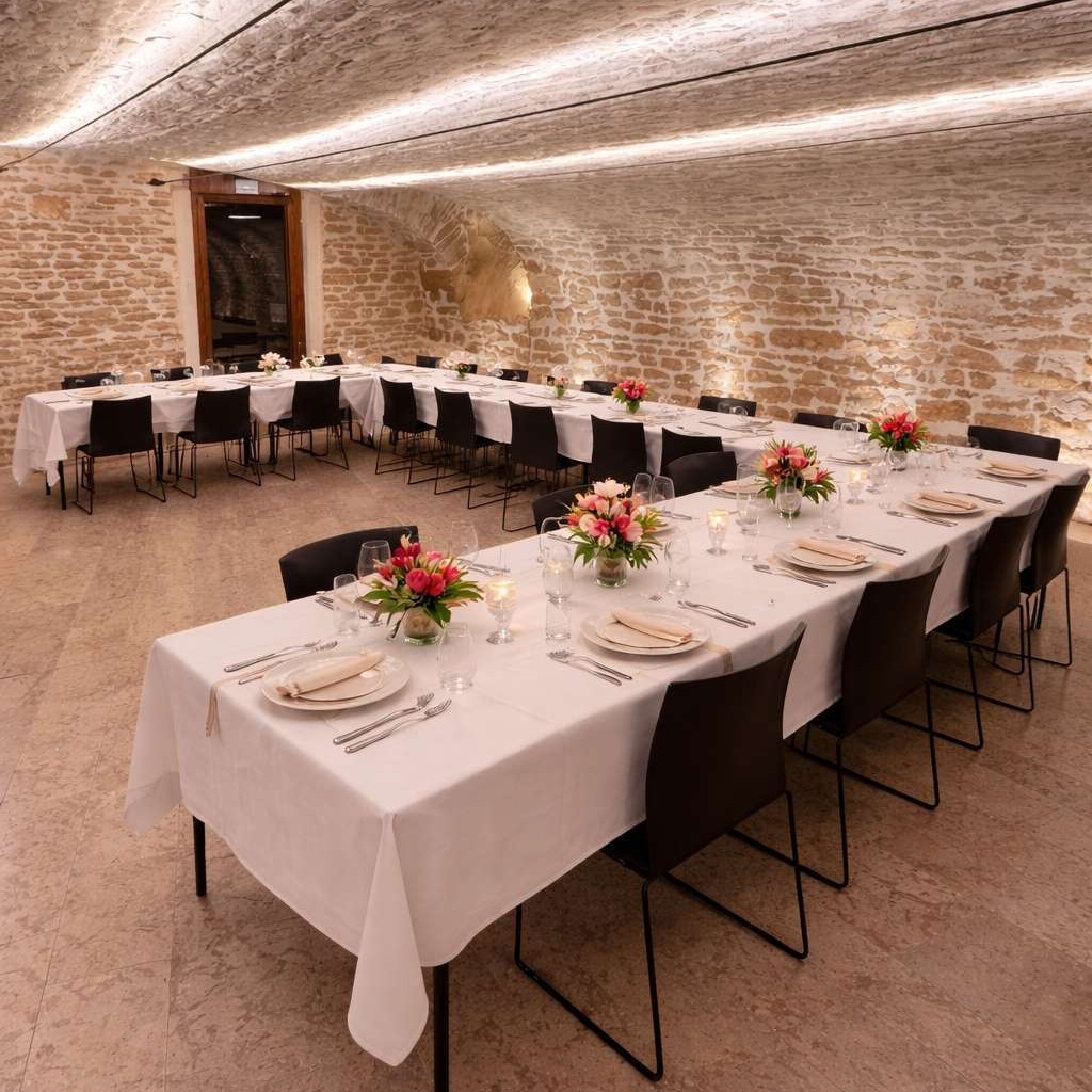 Découvrons aujourd'hui le Dégustoire :
C' est sûrement l'espace des Clavendiers mettant le plus en avant l'architecture des caves bourguignonnes.
Il offre un cadre chaleureux et modernisé, propice aux échanges et au partage.
Aux Clavendiers, aucun événement ne ressemble au précédent. Selon les personnes qu'il reçoit, le lieu se transforme, s'adapte et raconte une histoire différente, propre à chaque évènement:
- une réunion d'équipe aujourd'hui,
- un afterwork,
- un anniversaire en petit comité demain,
- un repas de famille le week-end suivant.
jamais tout à fait le même, mais toujours pensé pour créer du lien.
✨Pour les professionnels, c'est donc l'endroit idéal pour organiser un afterwork, une dégustation ou prolonger une journée de travail dans une ambiance détendue.
✨ Pour les particuliers, c'est le lieu d'un repas intimiste jusqu'à 30 personnes, pour célébrer un anniversaire, réunir une famille ou partager un moment entre amis.
Viens créer ton moment de partage au Dégustoire!
#LesClavendiers #CaveauDesClavendiers #NuitsSaintGeorges #Afterwork #DegustationDeVin #EvenementProfessionnel #EvenementPrive #ReceptionBourgogne #ArtDeRecevoir #Bourgogne #LieuDeVie #CréerDuLien