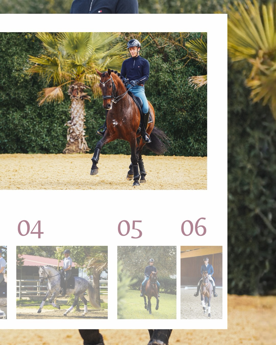 Dressage is all about finding your perfect dance partner. ✨
Petite rétrospective sur un shooting réalisé cet année pour un cavalier de dressage professionnel 🎬
L’objectif est de :
- mettre en avant son travail 🐴 et ses sorties en compétition 🏆
- mettre en lumière des chevaux d’élite destinés à la vente 💸