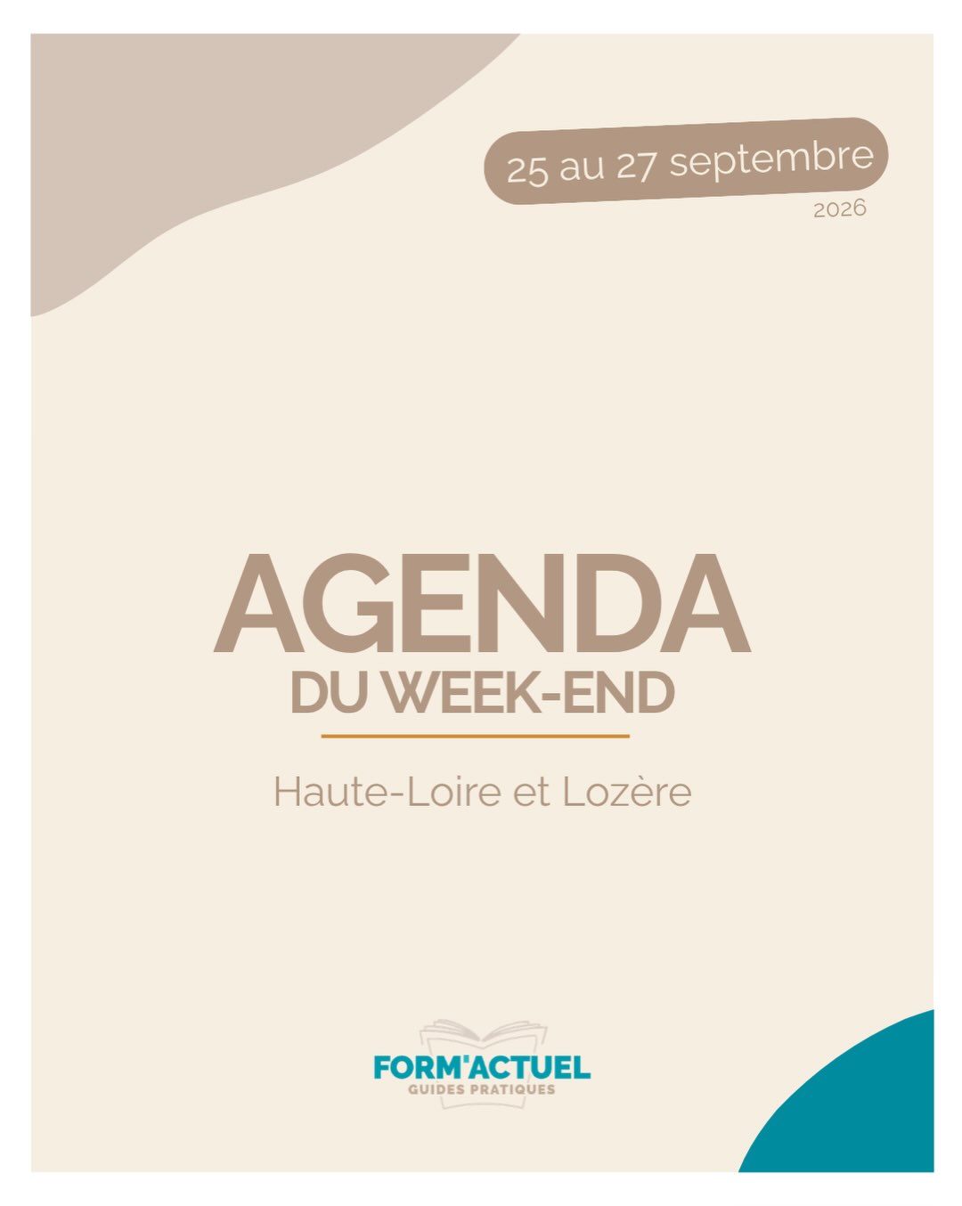 Vous cherchez des idées de sorties en Haute-Loire et en Lozère ?
Voici quelques rendez-vous à ne pas manquer du vendredi 25 au dimanche 27 septembre