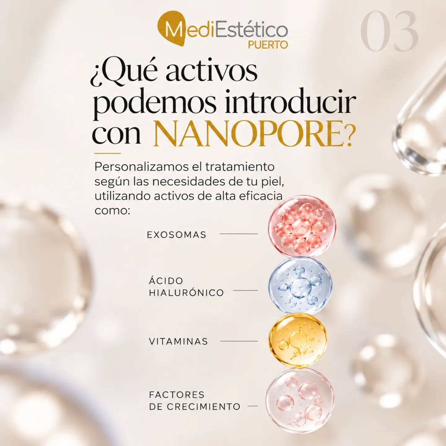 ✨ NANOPORE: ACTIVA LA RENOVACIÓN NATURAL DE TU PIEL ✨
¿Sabías que podemos estimular la capacidad de regeneración de tu piel para mejorar su calidad, textura y firmeza?
💛 Nanopore es mucho más que un tratamiento facial.
Gracias a su avanzada tecnología de micropunción, creamos microcanales controlados en la piel que activan los mecanismos naturales de reparación y estimulan la producción de colágeno y elastina.
¿CUÁLES SON SUS BENEFICIOS?
✨ Mejora la textura y suavidad de la piel.
✨ Atenúa las líneas de expresión y las arrugas finas.
✨ Ayuda a reducir la apariencia de las cicatrices de acné.
✨ Mejora el aspecto de los poros dilatados.
✨ Favorece una piel más firme y elástica.
✨ Contribuye a conseguir un tono más uniforme y una piel de aspecto rejuvenecido.
💎 EL SECRETO ESTÁ EN LA PERSONALIZACIÓN.
En Mediestética Puerto combinamos Nanopore con activos específicos, seleccionados según las necesidades de cada piel, para potenciar los objetivos del tratamiento.
Porque cada piel es única y merece un protocolo a su medida.
🤍 No se trata de cambiar tu piel, sino de ayudarla a mostrar su mejor versión.
📍 Mediestética Puerto | El Puerto de Santa María
📲 687 050 655
#Nanopore #Micropuncion #RejuvenecimientoFacial #RegeneracionCutanea #Colageno CuidadoDeLaPiel MediesteticaPuerto ElPuertoDeSantaMaria