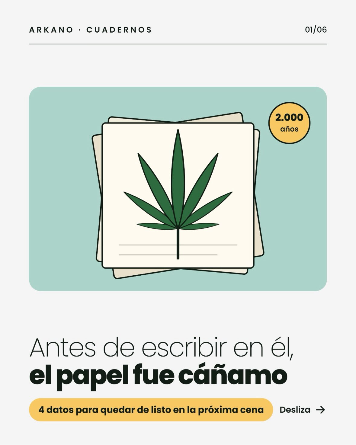 Historia del cáñamo: antes de escribir en él, el papel fue cáñamo 🌿4 datos